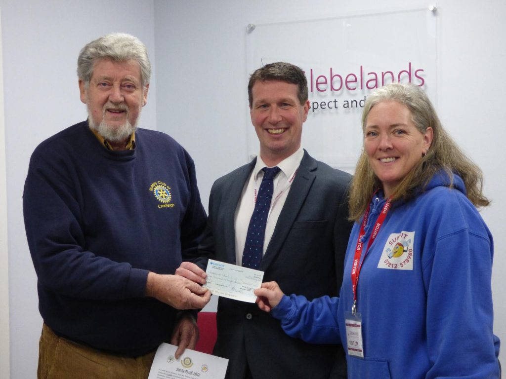 Glebelands cheque giving